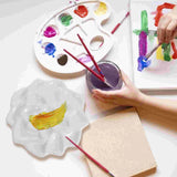 AOOKMIYA AOOKMIYA  Ceramic Paint Palette Wave Kids' Drawing & Painting Supplies Gouache Color Tray