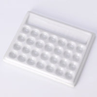 AOOKMIYA  Ceramic Rectangle Color Palette Watercolor Painting Dish Water Powder Dish Chinese Painting White Porcelain Color Palette