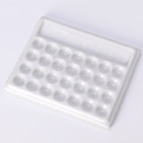 AOOKMIYA  Ceramic Rectangle Color Palette Watercolor Painting Dish Water Powder Dish Chinese Painting White Porcelain Color Palette