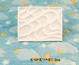 AOOKMIYA  Ceramic Rectangle Color Palette Watercolor Painting Dish Water Powder Dish Chinese Painting White Porcelain Color Palette