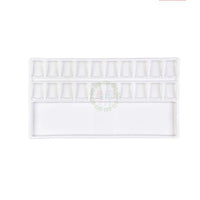 AOOKMIYA  Ceramic Rectangle Color Palette Watercolor Painting Dish Water Powder Dish Chinese Painting White Porcelain Color Palette