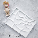 AOOKMIYA  Ceramic Rectangle Color Palette Watercolor Painting Dish Water Powder Dish Chinese Painting White Porcelain Color Palette