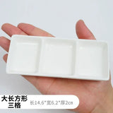 AOOKMIYA  Ceramic Rectangle Color Palette Watercolor Painting Dish Water Powder Dish Chinese Painting White Porcelain Color Palette