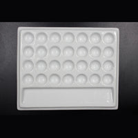 AOOKMIYA  Ceramic Rectangle Color Palette Watercolor Painting Dish Water Powder Dish Chinese Painting White Porcelain Color Palette