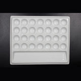 AOOKMIYA  Ceramic Rectangle Color Palette Watercolor Painting Dish Water Powder Dish Chinese Painting White Porcelain Color Palette