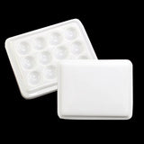 AOOKMIYA  Ceramic Rectangle Color Palette Watercolor Painting Dish Water Powder Dish Chinese Painting White Porcelain Color Palette