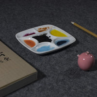 AOOKMIYA  Ceramic Square Watercolor Chinese Painting Watercolor Acrylic Oil Painting Pigment Box Easy To Clean Color Palette
