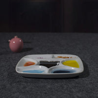 AOOKMIYA  Ceramic Square Watercolor Chinese Painting Watercolor Acrylic Oil Painting Pigment Box Easy To Clean Color Palette