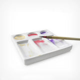 AOOKMIYA  Ceramic artist watercolor palette 9 Wells Rectangle Shape gouache ceramic palette Acrylic paint tray oil painting supplies