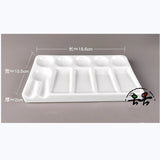 AOOKMIYA  Ceramic artist watercolor palette 9 Wells Rectangle Shape gouache ceramic palette Acrylic paint tray oil painting supplies