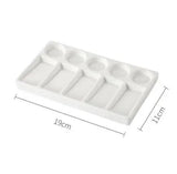 AOOKMIYA  Ceramic artist watercolor palette 9 Wells Rectangle Shape gouache ceramic palette Acrylic paint tray oil painting supplies