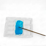 AOOKMIYA  Ceramic artist watercolor palette 9 Wells Rectangle Shape gouache ceramic palette Acrylic paint tray oil painting supplies