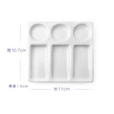 AOOKMIYA  Ceramic artist watercolor palette 9 Wells Rectangle Shape gouache ceramic palette Acrylic paint tray oil painting supplies