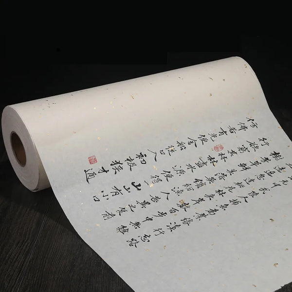 Chinese Calligraphy Paper Papel Arroz 100m Rolling Half Ripe Sandalwoo –  AOOKMIYA