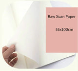 Chinese Calligraphy Xuan Paper Thicken Drawing Paper Chinese Painting Raw Xuan Paper Calligraphy Practice Ripe Rice Papier