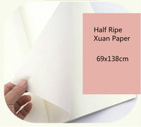 Chinese Calligraphy Xuan Paper Thicken Drawing Paper Chinese Painting Raw Xuan Paper Calligraphy Practice Ripe Rice Papier