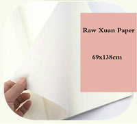 Chinese Calligraphy Xuan Paper Thicken Drawing Paper Chinese Painting Raw Xuan Paper Calligraphy Practice Ripe Rice Papier