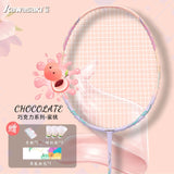 AOOKMIYA Chocolate Badminton Racket Nanotechnology Full Carbon 5U Breaking Wind Frame Type High Value Resistant Double Racket
