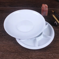 AOOKMIYA Circular Ceramic Palette plum blossom Chinese Painting Calligraphy Pigment With cover