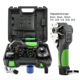 Cobre Elétrico Tubo Expansor Kit, queima Conjunto De Ferramentas, bateria De Lítio