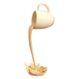 Coffee Mug Statue Festive Home Decoration Coffee Cup Ornament 3D Effect Floating Coffee Cup Resin Art Sculpture for Car