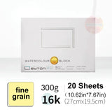 Cold Press Aquarela Bloco de Papel, 100% Papel Algodão, 20 Folhas, Off140lb/300gsm, para Artistas, WatercolorGou