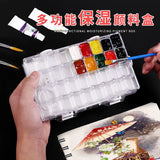 AOOKMIYA  Color Box 24 36 Watercolor Moisturizing Box 48 Soft Cover Hard Cover Gouache Paint Box Art Palette Tool