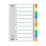 Colorful A4 File Separators Archivador A4 Binder Spacers PP Plastic Binder Dividers For A4 Binder Folder 2/3/4 Rings Binder Tab