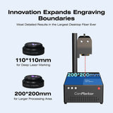 ComMarker B4 MOPA Fiber Laser Marking machine JPT mopa 60w 100w  fiber laser engraving machine for metal coloring marking SS