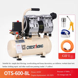 Compressor De Ar Silencioso Industrial, Compressor De Ar Livre De Óleo, Bomba De Alta Pressão, Baixo Ruído, Compressor De Ar Do Carro, 220V, 8L