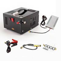 Compressor de ar do PCP com transformador, bomba de alta pressão, rifle do ar, bomba do carro, 12V, 110V, 220V