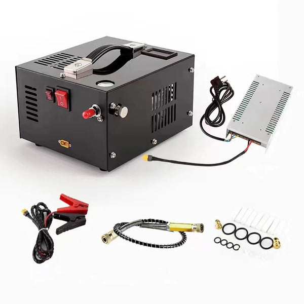 Compressor de ar do PCP com transformador, bomba de alta pressão, rifle do ar, bomba do carro, 12V, 110V, 220V