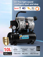 Compressor de ar isenta de óleo silencioso, bomba de ar do carro mini, reparo home, inflação do pneu, compressor do sussurro, 750 W, 800W