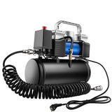 Compressor de ar portátil pequeno, bomba de ar de alta pressão, compressor de ar do carro, 12V, 220V, 6 L