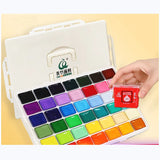 Conjunto de tinta aquarela profissional para alunos, 30ml x 40 cores, cápsulas de guache com ferramentas, design exclusivo, tinta para alunos de arte