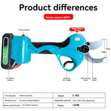 Cordless recarregável Pruner elétrico, Poda Tesoura, Fruit Tree Potted Poda Ferramenta Elétrica, Chain Saw