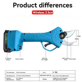 Cordless recarregável Pruner elétrico, Poda Tesoura, Fruit Tree Potted Poda Ferramenta Elétrica, Chain Saw
