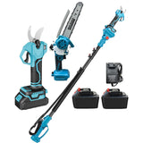 Cordless recarregável Pruner elétrico, Poda Tesoura, Fruit Tree Potted Poda Ferramenta Elétrica, Chain Saw