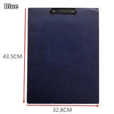 Couro do plutônio a3 clipboard grande papel de desenho tablet preto marrom almofada de escrita crianças desenho placa
