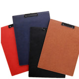 Couro do plutônio a3 clipboard grande papel de desenho tablet preto marrom almofada de escrita crianças desenho placa