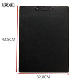 Couro do plutônio a3 clipboard grande papel de desenho tablet preto marrom almofada de escrita crianças desenho placa