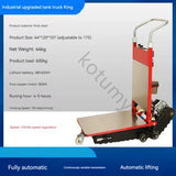 Crawler-Type Escada Escalada Carro, Folding Hand Trolley, Carrinho de trabalho, carga pesada, subir escadas, caminhão Trolley