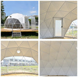 Custom PVC waterproof glamping winter hotel dome tent hotel