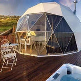Custom PVC waterproof glamping winter hotel dome tent hotel