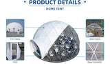 Custom PVC waterproof glamping winter hotel dome tent hotel