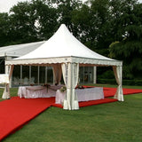 Customizable 5x5m Hot Galvanized White Outdoor Pyramid Tent for Event Wedding Party