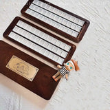 AOOKMIYA Cute Bear Walnut/Sapele Wooden Empty Watercolor Paint Box With Half Pans Professional Paint Palette Tray For Painting Art