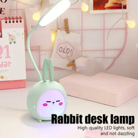 Cute Cartoon LED Desk Lamp USB Recharge Eye Protective Colorful Night Light For Student Study Reading Book Bedroom Bedside Lamp