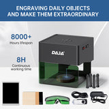 DAJA DJ6 Laser Engraver DIY Marking Portable Engraving Machine for DIY Handcraft Logo Mark Printer 80x80mm Carving Area with 4PC