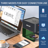 DAJA DJ6 Laser Engraver DIY Marking Portable Engraving Machine for DIY Handcraft Logo Mark Printer 80x80mm Carving Area with 4PC